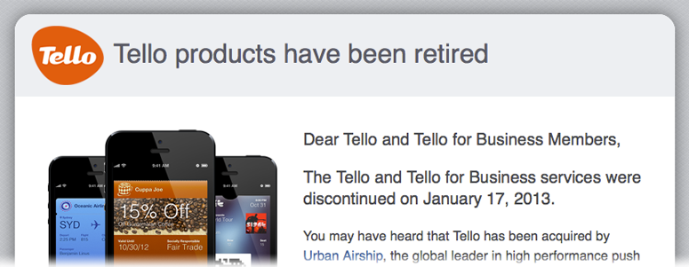 Goodbye, Tello.